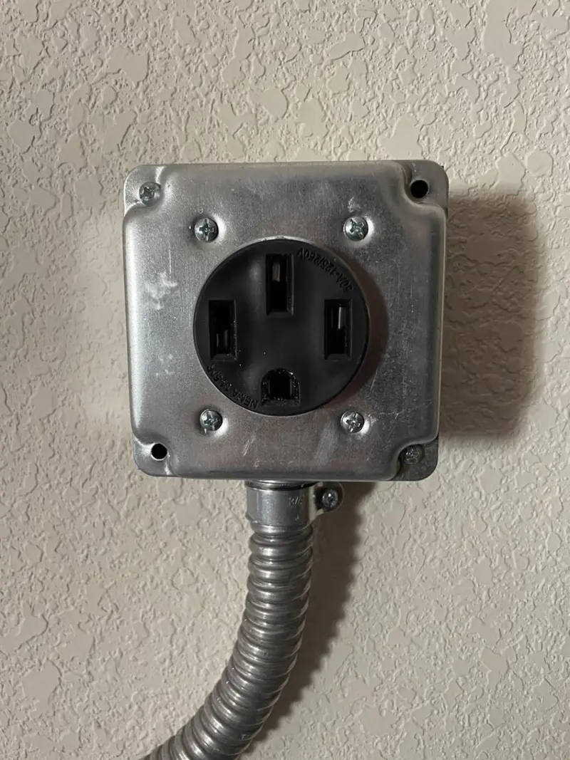 NEMA 14-50 outlet installed for Electrical Panel Upgrade in New Ulm